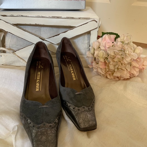 Peter Kaiser Suede Grey Heels - Picture 4 of 8